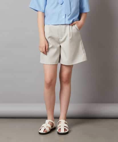 KJLGW05039 a.v.v KIDS [140-150]【ウエストゴム仕様】ワンタックショートパンツ