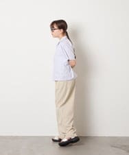 KJLHD90049 a.v.v KIDS(アー・ヴェ・ヴェ) [140-150]【男女兼用】タックワイドバギーパンツ ベージュ