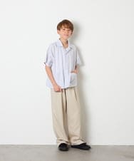 KJLHD90049 a.v.v KIDS(アー・ヴェ・ヴェ) [140-150]【男女兼用】タックワイドバギーパンツ ベージュ
