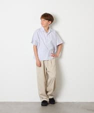 KJLHD90049 a.v.v KIDS(アー・ヴェ・ヴェ) [140-150]【男女兼用】タックワイドバギーパンツ ベージュ