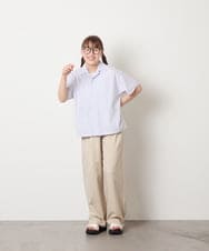 KJLHD90049 a.v.v KIDS(アー・ヴェ・ヴェ) [140-150]【男女兼用】タックワイドバギーパンツ ベージュ