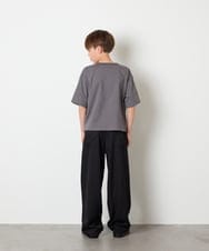 KJLHD90049 a.v.v KIDS(アー・ヴェ・ヴェ) [140-150]【男女兼用】タックワイドバギーパンツ ブラック
