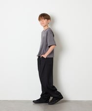 KJLHD90049 a.v.v KIDS(アー・ヴェ・ヴェ) [140-150]【男女兼用】タックワイドバギーパンツ ブラック