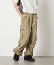 KJLHD91049 a.v.v KIDS(アー・ヴェ・ヴェ) [140-150]【男女兼用】パラシュートカーゴパンツ カーキ