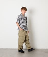 KJLHD91049 a.v.v KIDS(アー・ヴェ・ヴェ) [140-150]【男女兼用】パラシュートカーゴパンツ カーキ