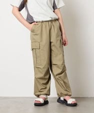 KJLHD91049 a.v.v KIDS(アー・ヴェ・ヴェ) [140-150]【男女兼用】パラシュートカーゴパンツ カーキ