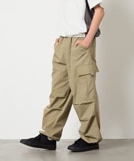 KJLHD91049 a.v.v KIDS(アー・ヴェ・ヴェ) [140-150]【男女兼用】パラシュートカーゴパンツ カーキ