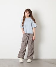 KJLHD91049 a.v.v KIDS(アー・ヴェ・ヴェ) [140-150]【男女兼用】パラシュートカーゴパンツ ダークグレー