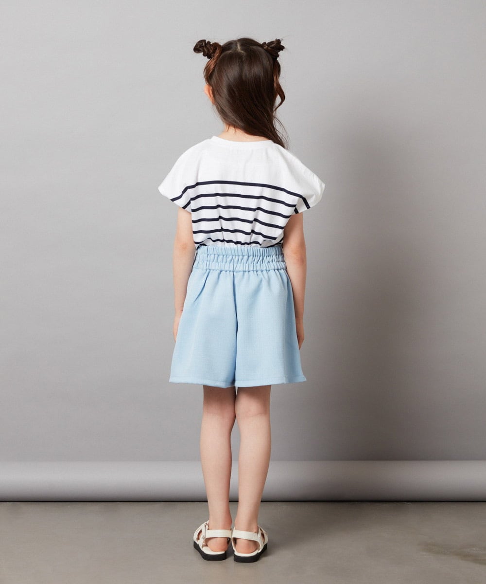 KJLHV21029 a.v.v KIDS(アー・ヴェ・ヴェ) [100-130]フロントジップショートパンツ ライトブルー