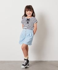 KJLHV21029 a.v.v KIDS(アー・ヴェ・ヴェ) [100-130]フロントジップショートパンツ ライトブルー