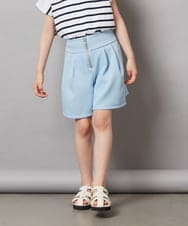 KJLHV21029 a.v.v KIDS(アー・ヴェ・ヴェ) [100-130]フロントジップショートパンツ ライトブルー
