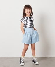 KJLHV21029 a.v.v KIDS(アー・ヴェ・ヴェ) [100-130]フロントジップショートパンツ ライトブルー