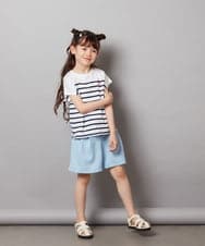 KJLHV21029 a.v.v KIDS(アー・ヴェ・ヴェ) [100-130]フロントジップショートパンツ ライトブルー