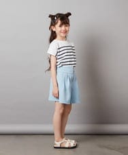 KJLHV21029 a.v.v KIDS(アー・ヴェ・ヴェ) [100-130]フロントジップショートパンツ ライトブルー