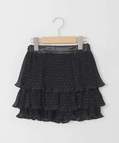 KJLJD09039 a.v.v KIDS [110-130]水玉プリーツシフォンパンツ