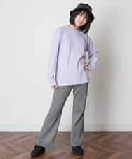 KJLJM26029 a.v.v KIDS(アー・ヴェ・ヴェ) [100-130]チェックガラカットソーパンツ ブラック