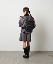 KJLJS33029 a.v.v KIDS(アー・ヴェ・ヴェ) [100-130]【セットアップ対応】ブライトコールタックキュロット ネイビー