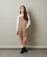KJLJS34029 a.v.v KIDS(アー・ヴェ・ヴェ) [100-130]【セットアップ対応】タックショートパンツ ブルー