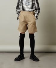 KJLJS35029 a.v.v KIDS(アー・ヴェ・ヴェ) [100-130]【セットアップ対応】フクレショートパンツ ベージュ