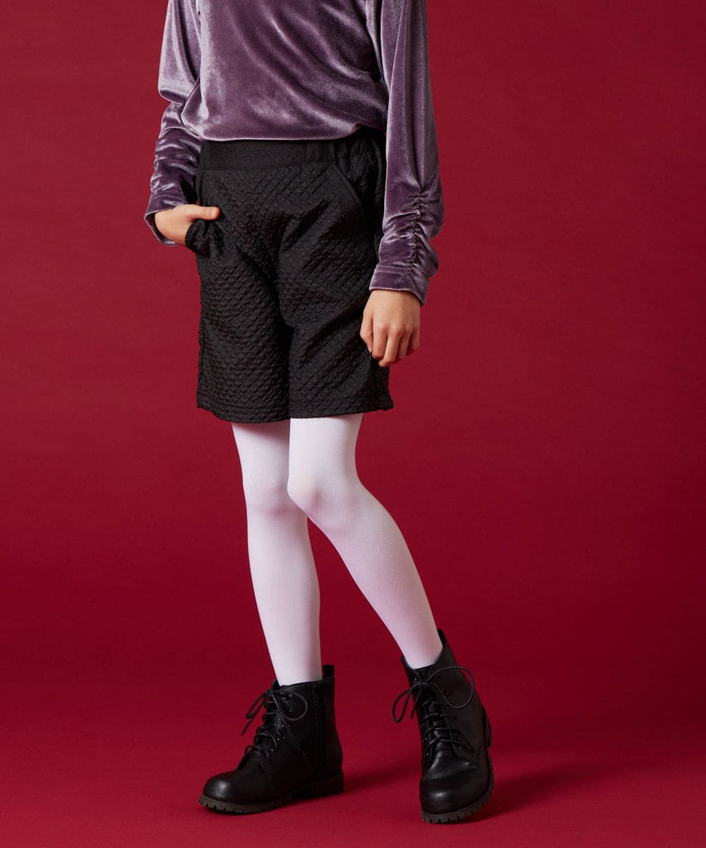 KJLJS35029 a.v.v KIDS(アー・ヴェ・ヴェ) [100-130]【セットアップ対応】フクレショートパンツ ベージュ