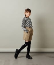 KJLJS35029 a.v.v KIDS(アー・ヴェ・ヴェ) [100-130]【セットアップ対応】フクレショートパンツ ベージュ