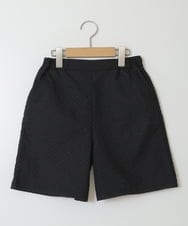 KJLJS35029 a.v.v KIDS(アー・ヴェ・ヴェ) [100-130]【セットアップ対応】フクレショートパンツ ブラック