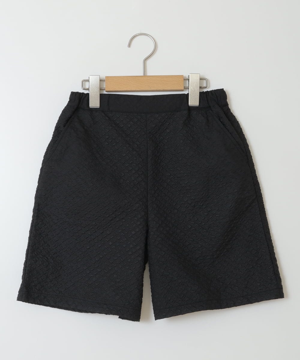 KJLJS35029 a.v.v KIDS(アー・ヴェ・ヴェ) [100-130]【セットアップ対応】フクレショートパンツ ブラック
