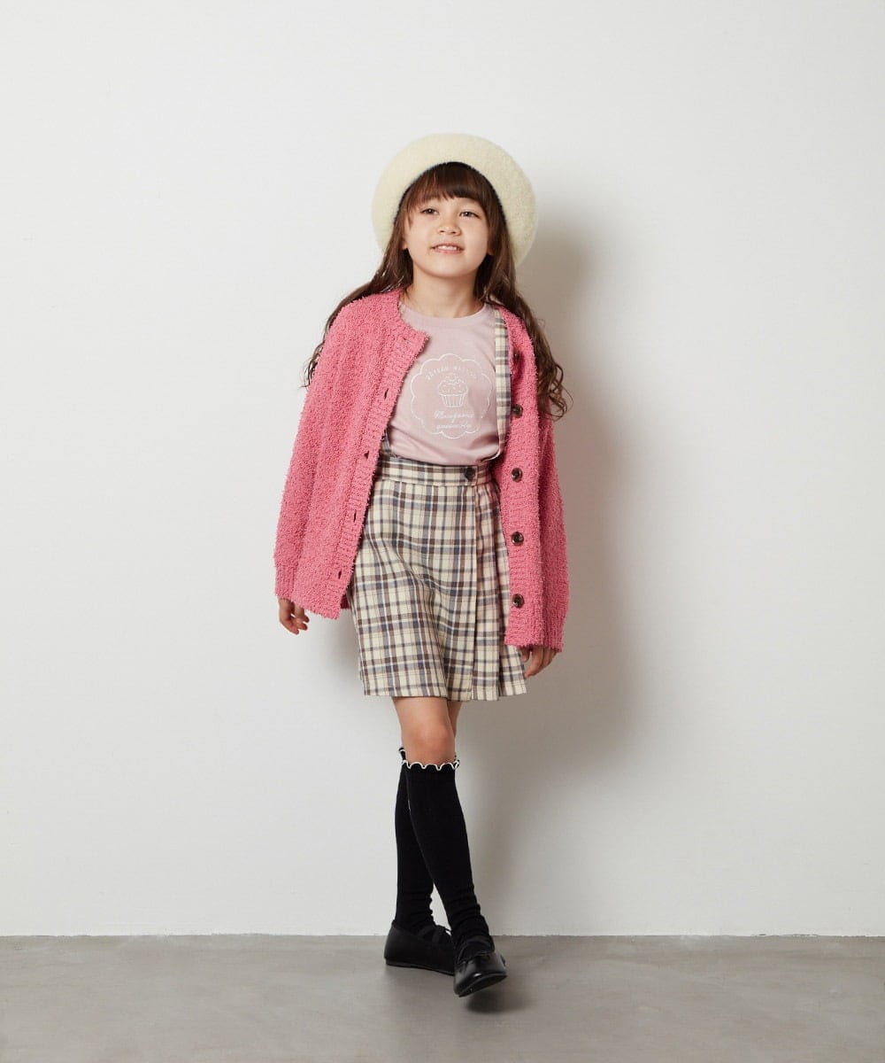 KJLJT36034 a.v.v KIDS(アー・ヴェ・ヴェ) [140-150]サスペンダー付きラップキュロット ライトブルー