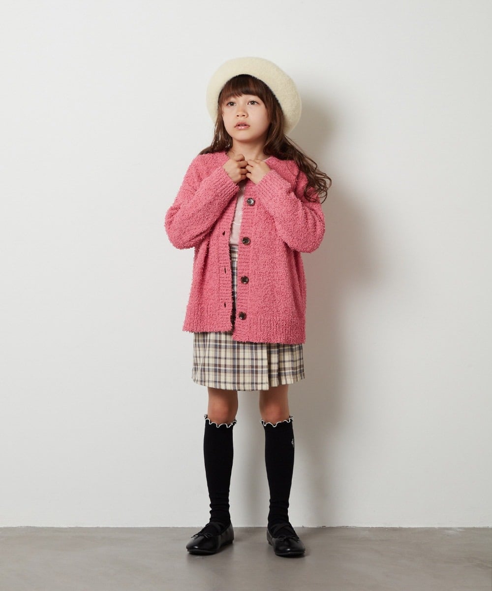 KJLJT36034 a.v.v KIDS(アー・ヴェ・ヴェ) [140-150]サスペンダー付きラップキュロット ライトブルー