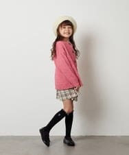 KJLJT36034 a.v.v KIDS(アー・ヴェ・ヴェ) [140-150]サスペンダー付きラップキュロット ライトブルー
