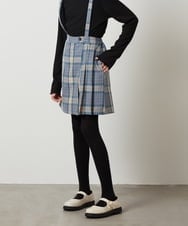 KJLJT36034 a.v.v KIDS(アー・ヴェ・ヴェ) [140-150]サスペンダー付きラップキュロット ライトブルー