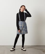 KJLJT36034 a.v.v KIDS(アー・ヴェ・ヴェ) [140-150]サスペンダー付きラップキュロット ライトブルー