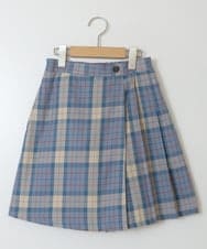 KJLJT36034 a.v.v KIDS(アー・ヴェ・ヴェ) [140-150]サスペンダー付きラップキュロット ライトブルー