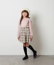 KJLJT36034 a.v.v KIDS(アー・ヴェ・ヴェ) [140-150]サスペンダー付きラップキュロット ライトブルー