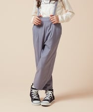KJLJV33039 a.v.v KIDS(アー・ヴェ・ヴェ) [120-160サスペンダー付きテーパードパンツ ライトブルー