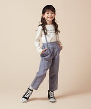KJLJV33039 a.v.v KIDS(アー・ヴェ・ヴェ) [120-160サスペンダー付きテーパードパンツ ライトブルー