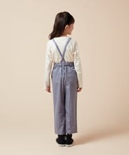 KJLJV33039 a.v.v KIDS(アー・ヴェ・ヴェ) [120-160サスペンダー付きテーパードパンツ ライトブルー
