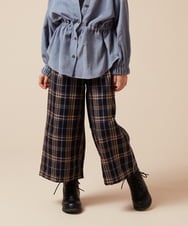 KJLJV34029 a.v.v KIDS(アー・ヴェ・ヴェ) [120-130]サスペンダー付きワイドパンツ ネイビー