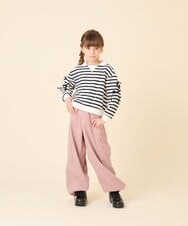 KJLKD10049 a.v.v KIDS(アー・ヴェ・ヴェ) [130-160]ハートポケットカーゴ ピンク