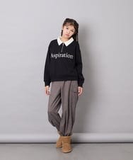 KJLKD10049 a.v.v KIDS(アー・ヴェ・ヴェ) [130-160]ハートポケットカーゴ ダークグレー