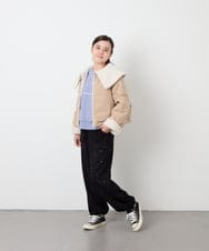 KJLKD11044 a.v.v KIDS(アー・ヴェ・ヴェ) [130-160]【洗える】キラキラスウェットパンツ ブラック