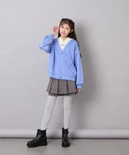 KJLKD19044 a.v.v KIDS(アー・ヴェ・ヴェ) [130-160]スタイルアッププリーツスカパン グレー