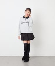 KJLKD19044 a.v.v KIDS(アー・ヴェ・ヴェ) [130-160]スタイルアッププリーツスカパン ブラック
