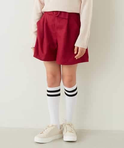 KJLKE01034 a.v.v KIDS [140-150]くるみバックルデザインキュロット