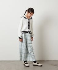 KJLKS41034 a.v.v KIDS(アー・ヴェ・ヴェ) [120-130]【セットアップ対応】サス付きフロントボタンワイドパンツ ライトブルー