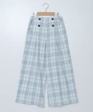 KJLKS41034 a.v.v KIDS(アー・ヴェ・ヴェ) [120-130]【セットアップ対応】サス付きフロントボタンワイドパンツ ライトブルー