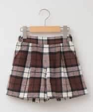 KJLLI10039 a.v.v KIDS(アー・ヴェ・ヴェ) [160]シャギーチェックキュロット[WEB限定サイズ] ブラウン