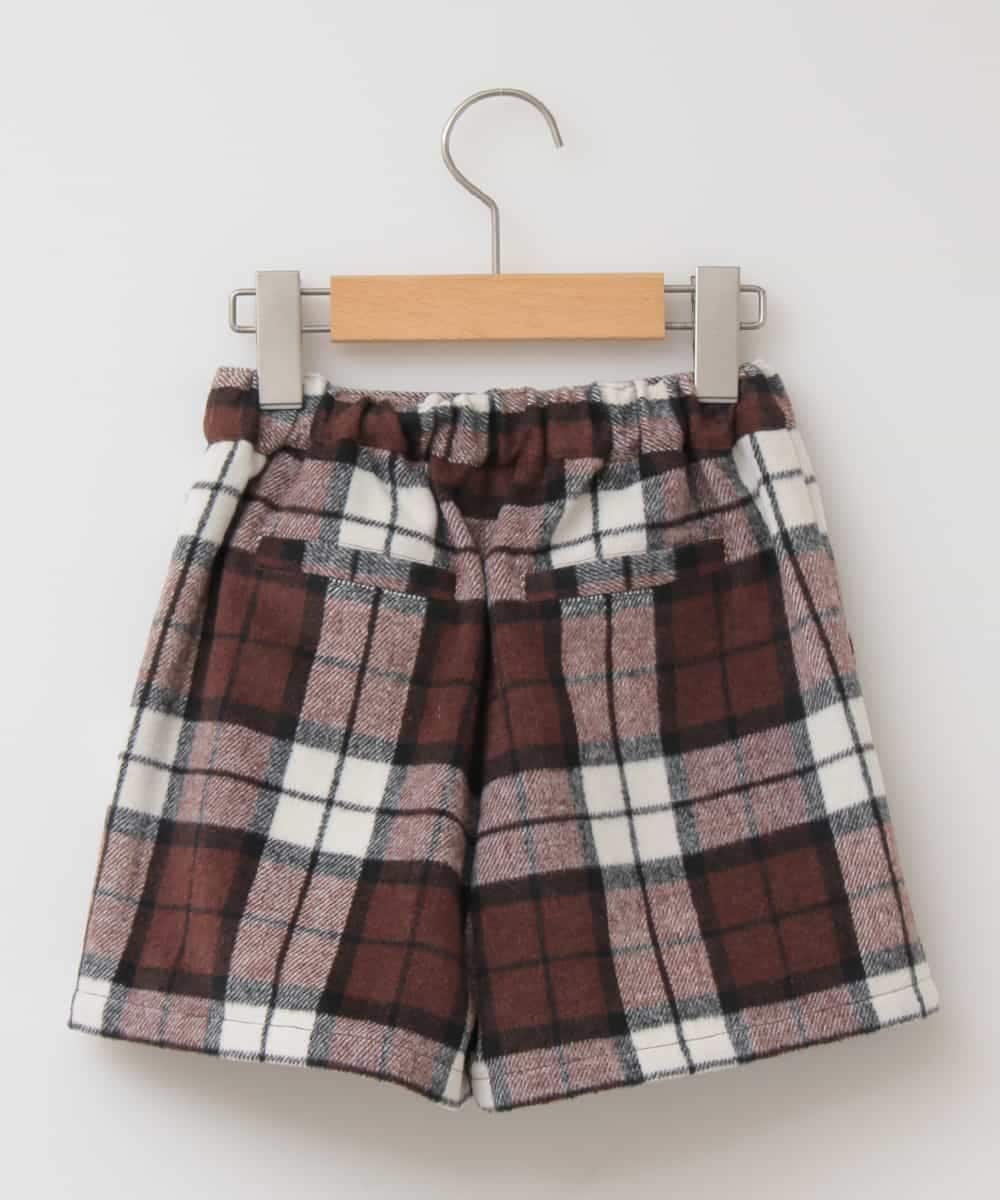 KJLLI10039 a.v.v KIDS(アー・ヴェ・ヴェ) [160]シャギーチェックキュロット[WEB限定サイズ] ブラウン