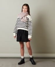 KJLLS60029 a.v.v KIDS(アー・ヴェ・ヴェ) [100-130]カーゴポケットキュロット カーキ