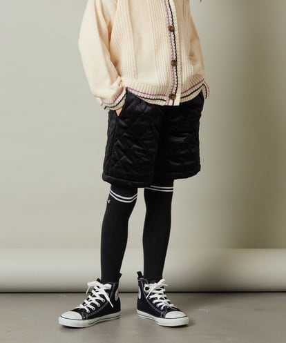 KJLLS61029 a.v.v KIDS [100-130]ベロアキルティングショートパンツ